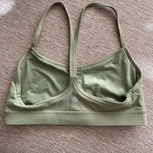 Lululemon Flow Y Bra, Nulu size 8, fern green
